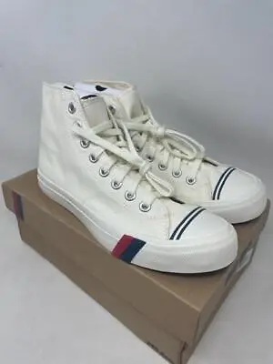 PRO-Keds Men's Royal Hi Classic Canvas Sneaker - White - 8.5 US - Damaged Box • $48.99
