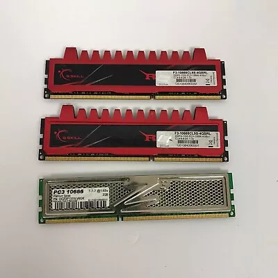Lot Of 3 DDR3 RAM Sticks 10 Gb Total G Skill Ripjaws OCZ Platinum UNTESTED • $4.99