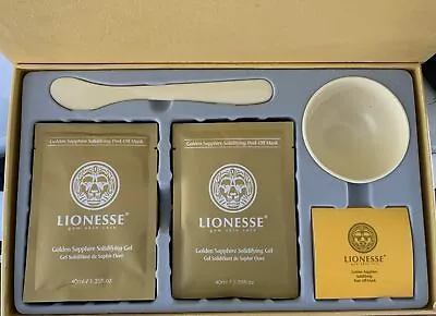 LIONESSE GEM SKIN CARE GOLDEN SAPPHIRE SOLIDIFYING PEEL OFF MASK 12 Comp Kit • $159.90