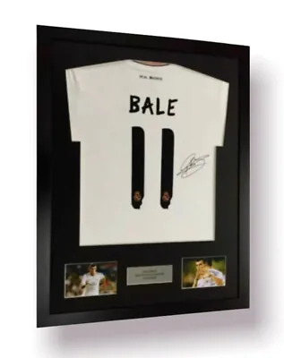 £48.99 • Buy Frame For Any Signed Football Shirt & 2 Photo Cutouts Plus Personalised Plaque