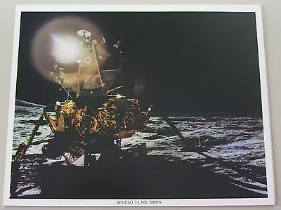 Vintage NASA 8X10 Color Photo Apollo 14 On The Moon L@@K! • $10