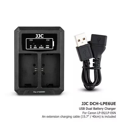 USB Battery Charger LP-E6 LP-E6N For Canon EOS R 5D Mark IV III II R7 R6 Mark II • $21.99