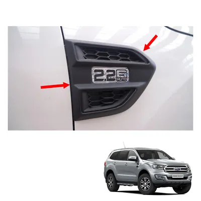 $34.03 • Buy Side Vent Cover Trim Black 2 Pc Fits Ford Everest Endeavour Suv 2015 - 2017