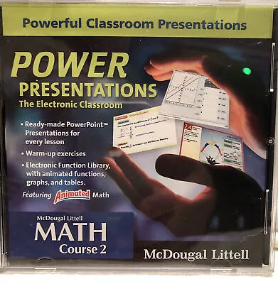 New McDougal Littell Math Course 2 Power Presentation Graphs Exercises Test Prep • $3.50