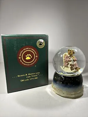 Boyds Bear Momma McNewbear W/Babykins Rock A Bye Baby Musical Snow Globe 1st E • $33.25