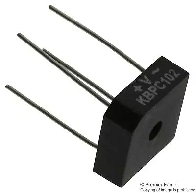 Vishay - Vs-kbpc102 - Bridge Rectifier Single Phase 3a 200v Though Hole5pk • $12.68