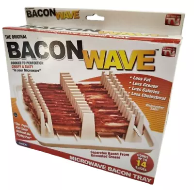 Emson BACON WAVE Microwave Bacon Tray As Seen On TV Open Box • $14.99