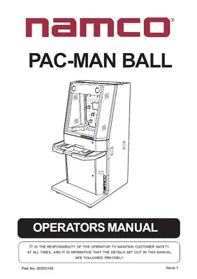 £19.99 • Buy Namco - Pac Man Ball - Coin Pusher Manual - 2p Arcade Machine - Coin Operated