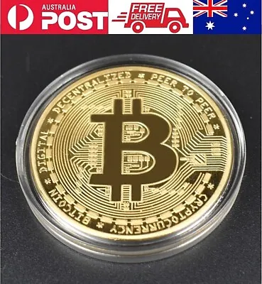 $5.29 • Buy 1Pcs Gold Bitcoin Commemorative 2021 New Collectors Gold Plated Bit Coin