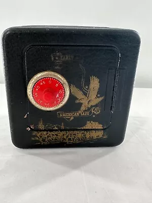 Vintage Metal Toy  Early American Safe  Coin Bank Combination Lock W Combination • $22