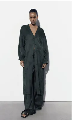 Zara Embroidered Satin Kimono Size Xs-s 2731/288 Bnwt • $65