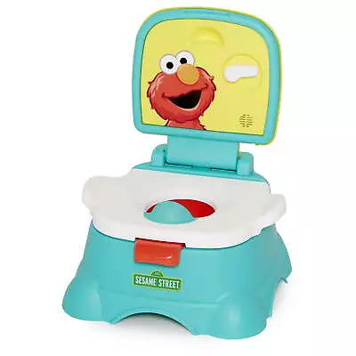 Sesame Street Elmo Hooray 3-in-1 Potty Chair Toilet Trainer Step Stool • $29.98