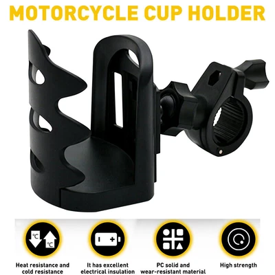 £11.69 • Buy Adjustable Drink Cup Holder Mount Universal For Motorcycle Bike ATV Handlebar UK