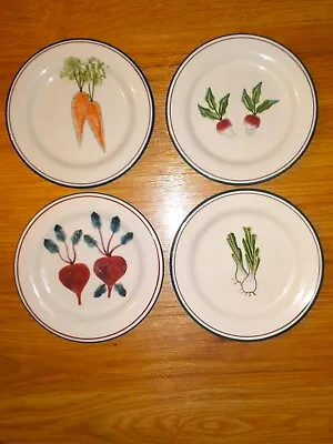 Hartstone Pottery Set Of 4 Salad/Dessert Plates  Farmers Market  • $15.99