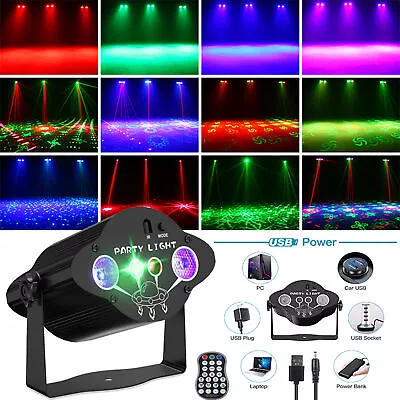 1240 Patterns Laser LED RGB Projector Stage Light DJ Disco Party KTV Club Ligh • £19.94