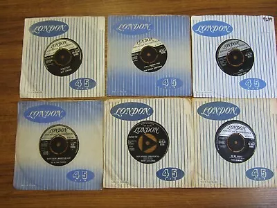 6 LONDON 7  SINGLES ALL 50/60s TOP QUALITY ARTISTS SEE PHOTOS & LISTING • £10.99