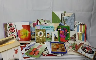 Huge Lot Vintage 1960s+ Christmas Cards Greeting Birthday Hallmark Postcards NOS • $15.99