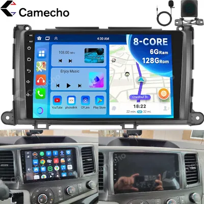 6+128GB For Toyota Sienna 2011-2014 Android 13 Car Stereo Radio GPS Navi Carplay • $179.99