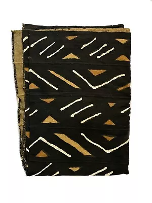 Authentic Mud Cloth Fabric From Mali.  Purchased In Timbuktu.  Size Is 47 X66  • $49