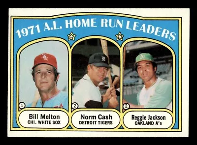 1972 Topps Baseball #90 A.L. Home Run Leaders Jackson NM *d4 • $15