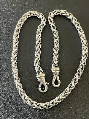 David Yurman 14k/Sterling Wheat Chain Necklace. 6mm 18 Inch (C113) • $499