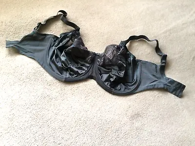 Elomi  36L   Anthracite Caitlyn  FULL CUP Side Support  Underwire Bra #8030 NWOT • $42.95