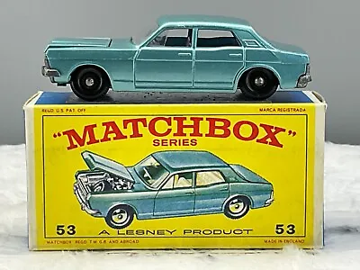 Matchbox Moko Lesney UNLISTED Variation#53c Ford Zodiac NMint In E3 Box RAREST • $3360