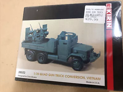 $39.99 • Buy Kirin 1/35 Scale Vietnam Era Quad Gun Truck Conversion Resin Kit