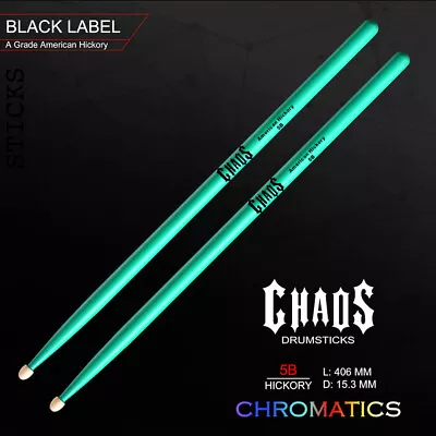 Drum Sticks 5b Chaos 5b Drumsticks – Chromatics Green Drum Sticks • $25