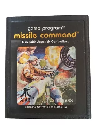 Original Atari Missile Command Game Program Collectible Games Gaming Tested • $10.35