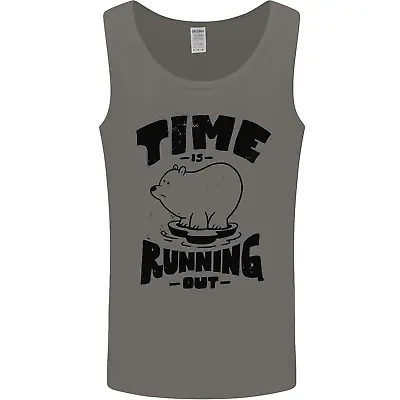 Time Running Out Climate Change Mens Vest Tank Top • £10.49