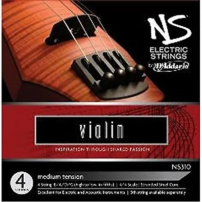 D'Addario NS Electric Violin String Set 4/4 Scale Medium Tension • $39.99