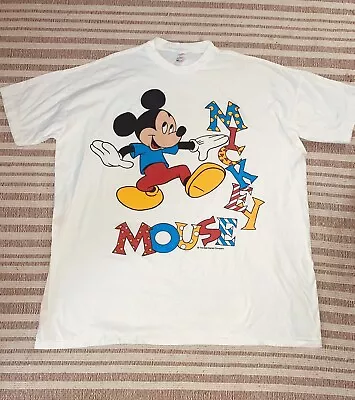 Single Stitch Vintage Mickey Mouse T Shirt • $24.44