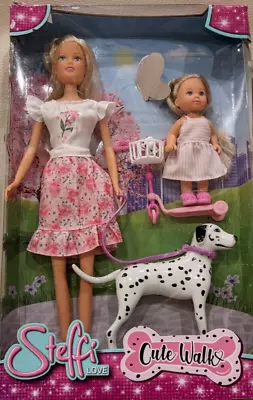 Steffi Love Cute Walk Doll With Dog For Kids Girls For Fun • £20.99