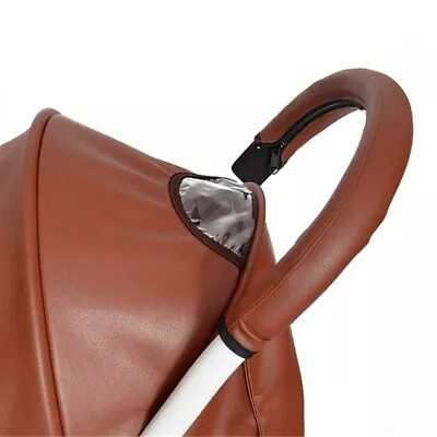 Baby Stroller Armrest Bar Cover Pu Leather Protective Covers Armrest Handle • £7.31