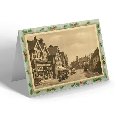 CHRISTMAS CARD Vintage Hampshire - Milford-on-Sea • £4.99