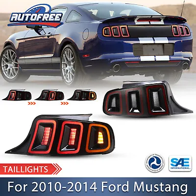 LED Tail Lights For 2010-2014 Ford Mustang Signal Sequential Brake Turn Lamps • $264.49