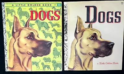 DOGS ~ 1st  A  Ed. (#260) & 1st  F  Ed. (#532) Vintage Little Golden Books • $12.99