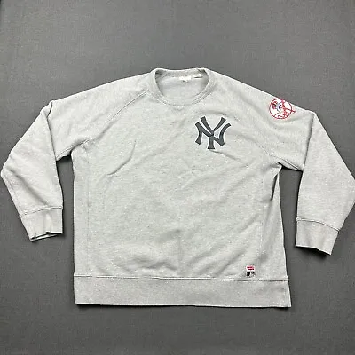 Levis New York Yankees Sweatshirt Mens 3XL Gray Long Sleeve Crew Neck MLB • $39.97