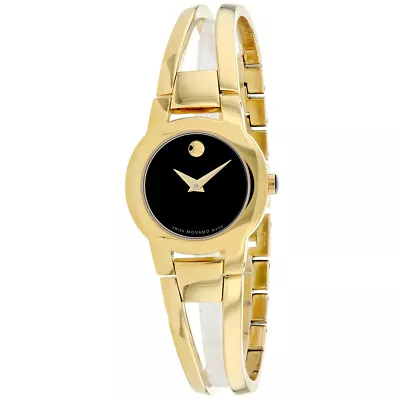 Movado Women's Amorosa Black Dial Watch - 606946 • $323.21