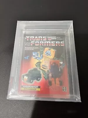 Transformers G1 Huffer El Greco Brawn Miscard MOSC AFA 80 • $499.99