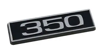 350 350ci 5.7L Chevy Block 3.25  Engine Hood Scoop Emblem Badge Black & Chrome • $12.17