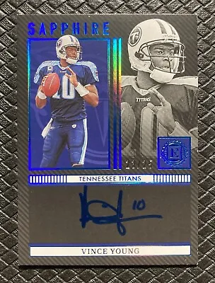 VINCE YOUNG 2022 Panini Encased Sapphire Blue Auto /25 Texas Longhorns Titans SP • $42.70