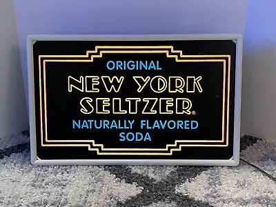 Vintage Original New York Seltzer Light Up Bar Sign Deli Man Cave • $85