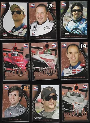 2007 Rittenhouse IRL Indy Car Pick A Card Complete Your Set $1 Ship • $3