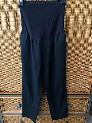 A Pea In The Pod Maternity Black Dress Work Pants Skinny Leg Side Pockets Sz S  • $6.95