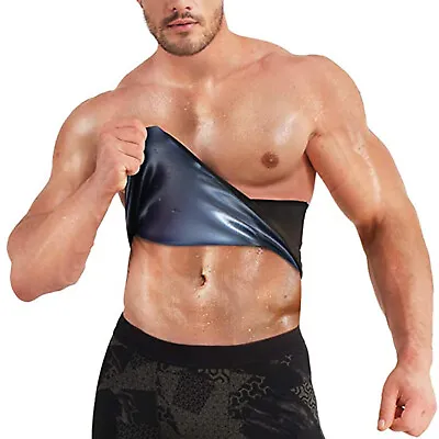 Men Waist Trainer Trimmer Sauna Belt Sweat Body Shaper Fat Burner Shapewear Band • $10.79