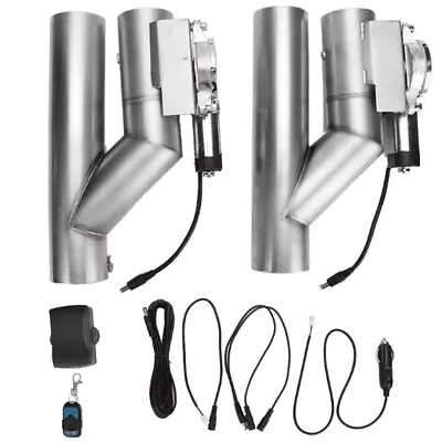 2pcs 3 Electric Downpipe E-Cut Out Valve + One Controller Remote Kit • $104.99