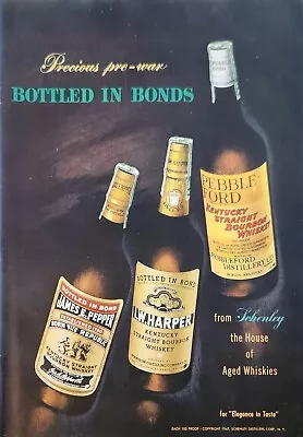 1947 Schenley James E Pepper I W Harper Pebble Ford Whiskey Vintage Ad • $14.95