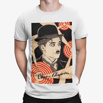 Charlie Chaplin Art T-Shirt - 1920 America USA  Comedy Retro Film Cartoon • £9.59